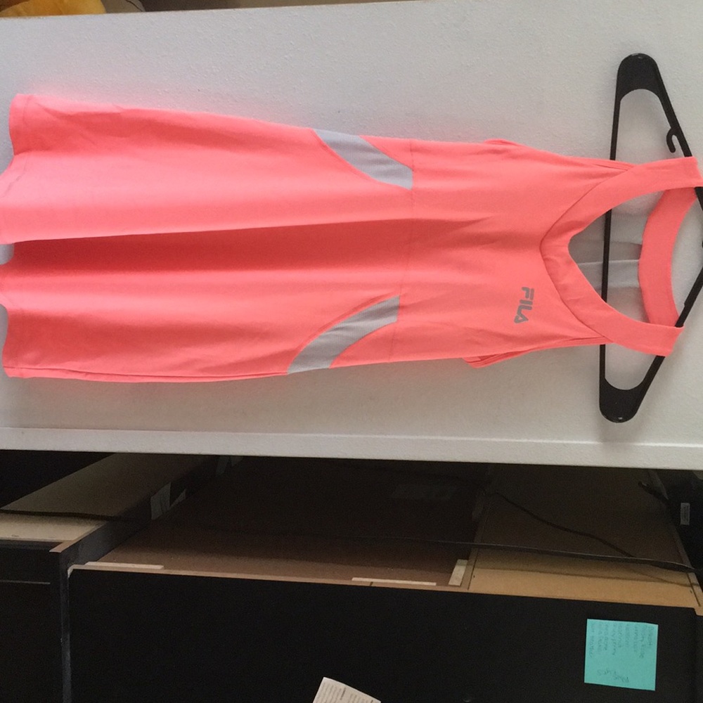 Peach workout outfit